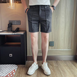 824-P58男士休闲短裤夏季新款时尚百搭修身小脚西裤五分裤中裤，男装西裤，电商B333