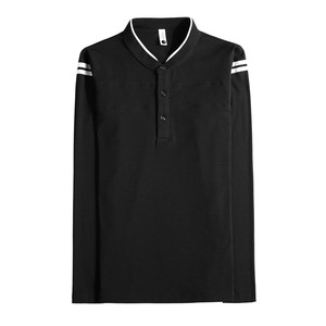 T888-P48男士长袖T恤秋冬新款修身弹力纯色圆领打底衫图片