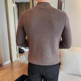 3711-P78微宽松毛衣男士秋冬新款长袖半高领针织衫中领打底衫男，男装针织衫/毛衣，电商B333