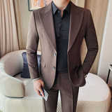 XF1058-P155男士西服韩版修身商务休闲小西装男新郎结婚礼服正装，男装西服套装，电商B333