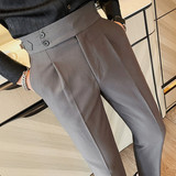 K8100-P108西裤男士秋冬休闲裤修身潮流百搭裤子，男装西裤，电商B333