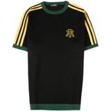 T2206-P65圆领刺绣撞色针织衫T恤春夏韩版修身套头休闲体恤，男装T恤，电商B333