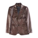 23658-P155皮西装男士秋冬新款纯色休闲西服外套皮夹克单排扣，男装夹克，电商B333