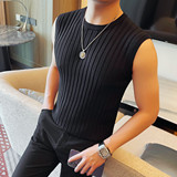 8538-P48无袖背心男士夏季新款时尚百搭休闲圆领T恤，男装背心/马甲，电商B333