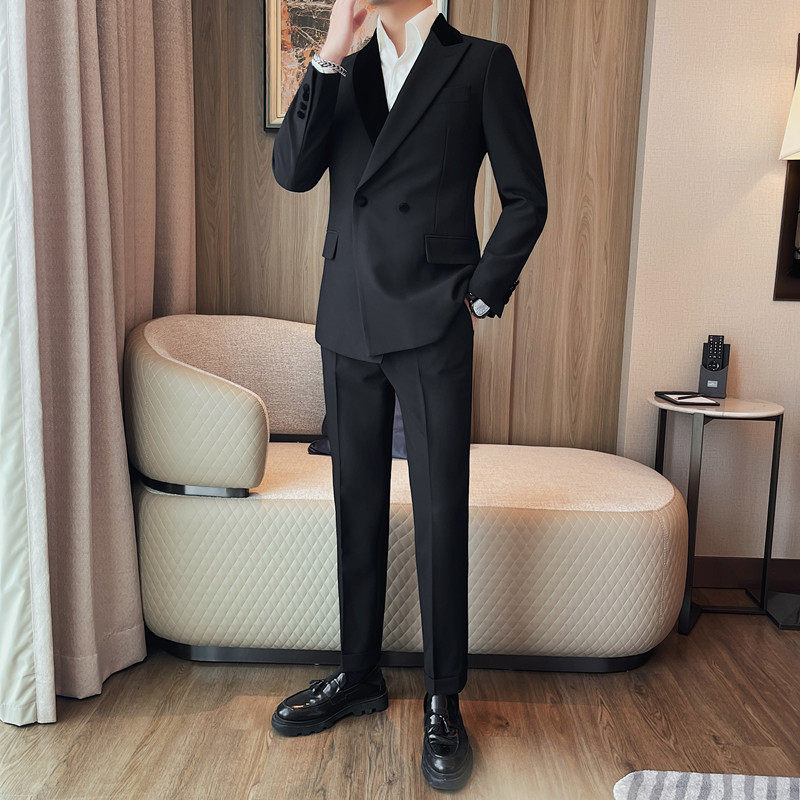 TZ6122-P320西服套装男士修身西装婚礼礼服两件套,男装西服套装,电商B333