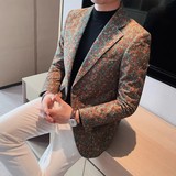 老款继续做6059-P210花色西装外套男士秋冬新款英伦休闲轻熟西服，男装西服套装，电商B333