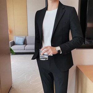 老款继续做X198-P150 西装外套男士秋冬商务正装 纯色百搭西服图片