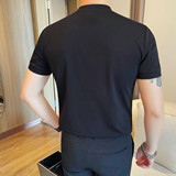 7538-P55男士短袖夏季新款时尚百搭休闲半袖T恤潮流修身短袖，男装T恤，电商B333