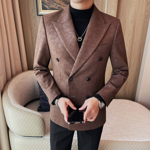 XF6125-P225西装外套男士西服上衣修身秋冬季帅气商务休闲西装