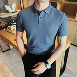 6062-P45男士短袖POLO衫夏季新款商务休闲翻领T恤，男装T恤，电商B333