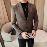 23596-P155两粒单排扣西装外套男士秋冬新款后中开叉西服，男装西服套装，电商B333