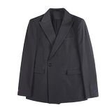 23595-P175单排扣西装外套男士纯色西服黑色西装一粒单排扣，男装西服套装，电商B333