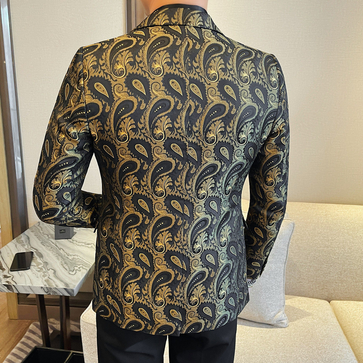 X701-P138男士西服外套时尚潮流休闲百搭修身单西服花西装,男装西服,电商B333