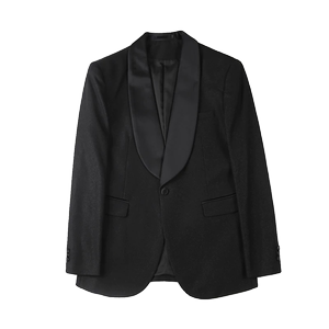23592-P155 男士秋冬新款西装外套 潮流时尚休闲西服 礼服黑色图片