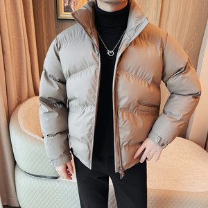 M2205-P198 棉衣男士秋冬新款立领面包服 短款加厚棉服图片