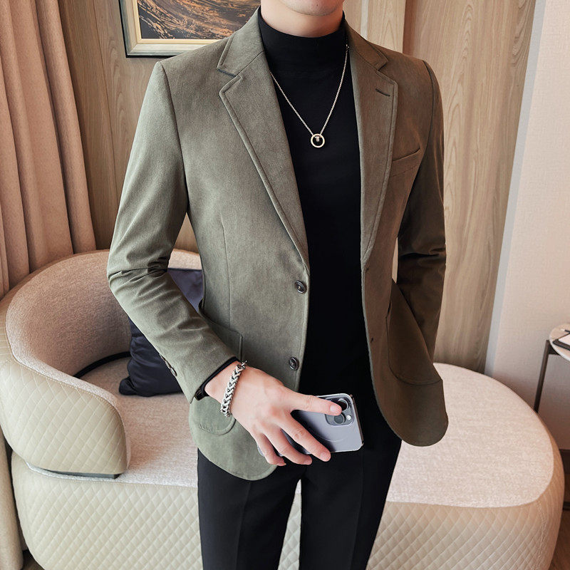 23606-P150西装外套男士秋冬新款修身单排扣西服商务休闲,男装西服套装,电商B333