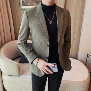 23606-P150 西装外套男士秋冬新款修身单排扣西服 商务休闲图片
