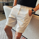 807-P68男士短裤夏季新款时尚百搭休闲五分裤修身牛仔裤中裤，商品下架区，电商B333