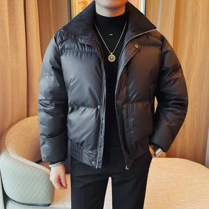M23063-P208 棉服男士冬季新款加厚保暖高级感立领棉衣 面包服图片
