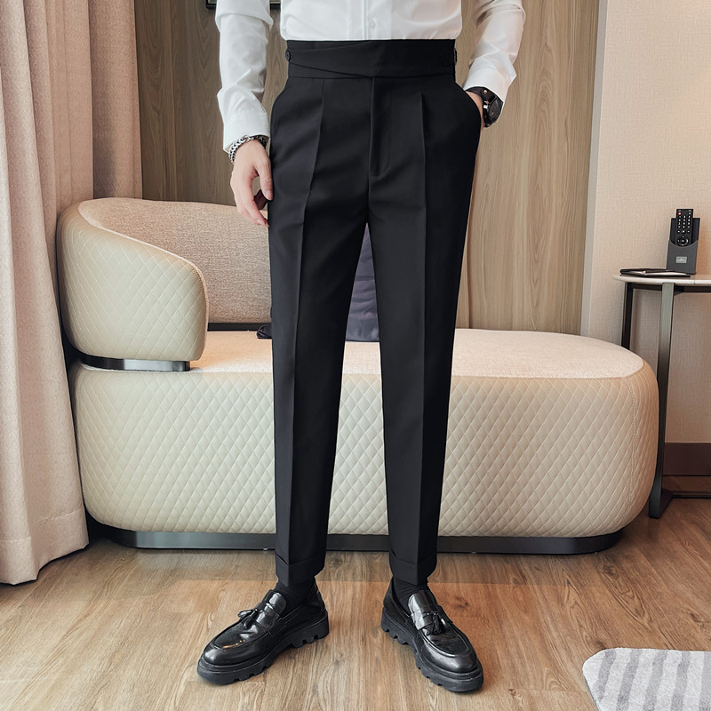 XK8104-P108纯色西裤男士纯色长裤商务休闲百搭小脚裤,男装西裤,电商B333