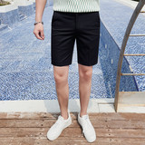 512-P58五分裤男士夏季短裤修身休闲裤潮流白色裤子中裤，男装牛仔裤，电商B333