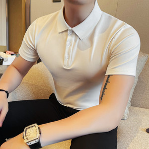 BK8001-P48 男士夏季新款时尚百搭休闲翻领短袖POLO衫图片