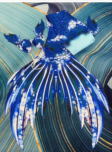 芸儿yuner美人鱼游泳衣海边通用