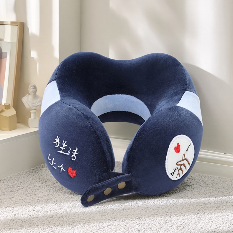 u型枕记忆棉加高加厚颈椎枕头