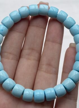 绿松石直切手串直径8重18.84克