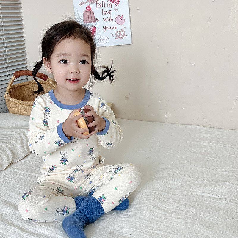 新款宝宝儿童秋衣秋裤打底男童猪纯棉快乐女童内衣A类套装睡衣,童装/婴儿装/亲子装,家居服套装,淘宝优惠券,粉丝福利购,淘宝优惠卷