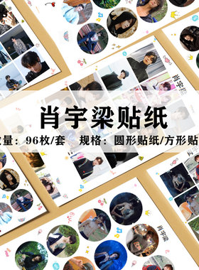 肖宇梁周边不干胶贴纸贴画