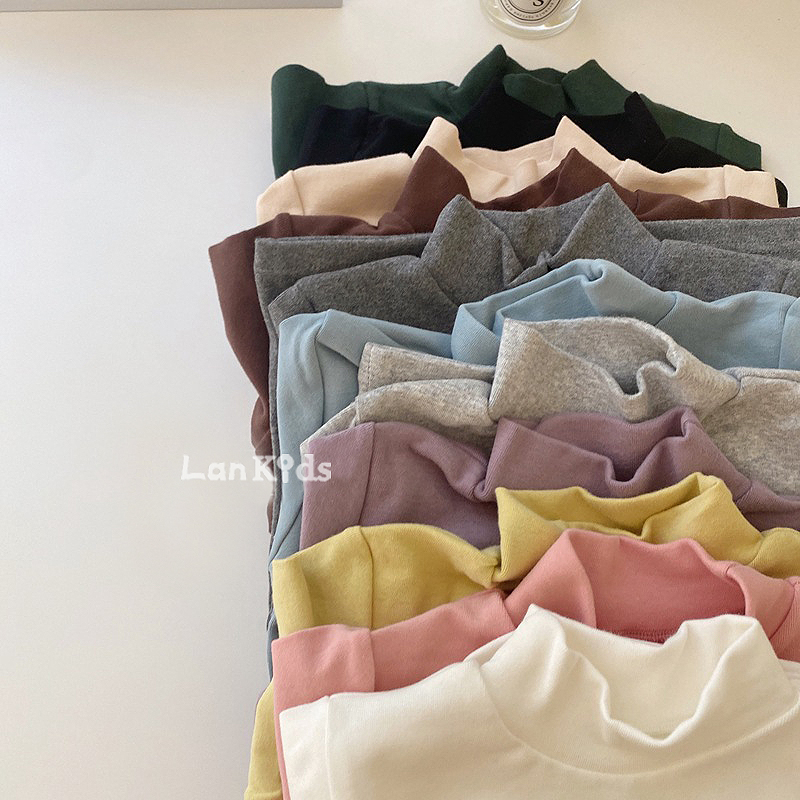 色美百搭长袖打底衫中高领