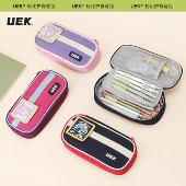 uek小学生铅笔盒男女孩初中生大容量儿童文具盒多隔层多功能笔袋