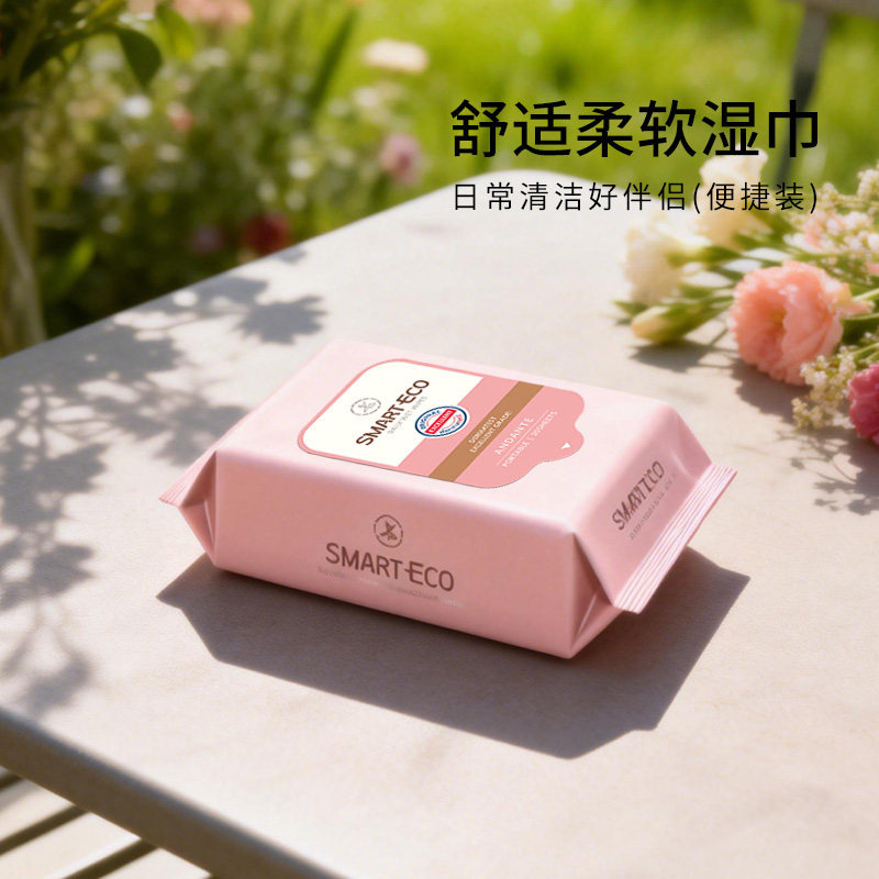 韩国进口彩果宝石舒适柔软湿巾温和清洁家庭适用湿纸巾