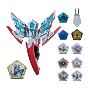 BANDAI万代DX奥美迦头标变身器豪华版 奥特曼武器联动玩具 星石套装