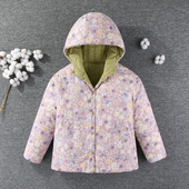 新缰长绒棉手工缝制儿童棉花袄冬季 加厚国风棉衣宽松连帽棉服全棉