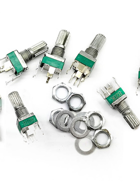 密封RK097N 单联立式电位器 B5K B20KB50K-500K B1MA100K柄15MM花