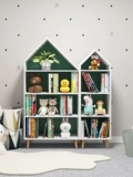 Книжная полка из натурального дерева, домик, книжный шкаф, игрушка, система хранения, книга с картинками