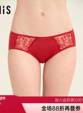 正品速发爱美丽囍燕红品蕾丝低腰平角裤IM23BUZ1