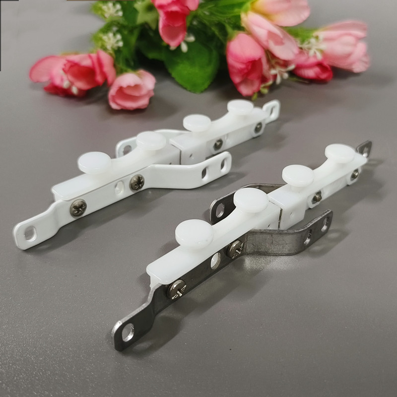 窗帘轨道纳米交叉闭合器防漏光磁碰滑轮方轨交叉器窗配辅料闭合器