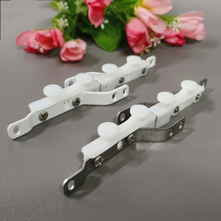 窗帘轨道纳米交叉闭合器防漏光磁碰滑轮方轨交叉器窗配辅料闭合器