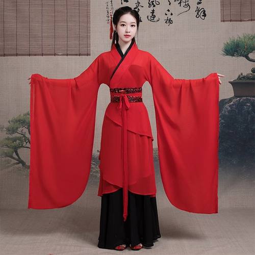 汉服女中国风古装广袖流仙裙曲裾魏晋风礼仪之邦古典舞蹈美人心计
