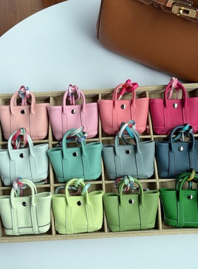 经典mini花园包挂件可爱真皮耳机包口红包时尚车钥匙扣挂饰车吊饰