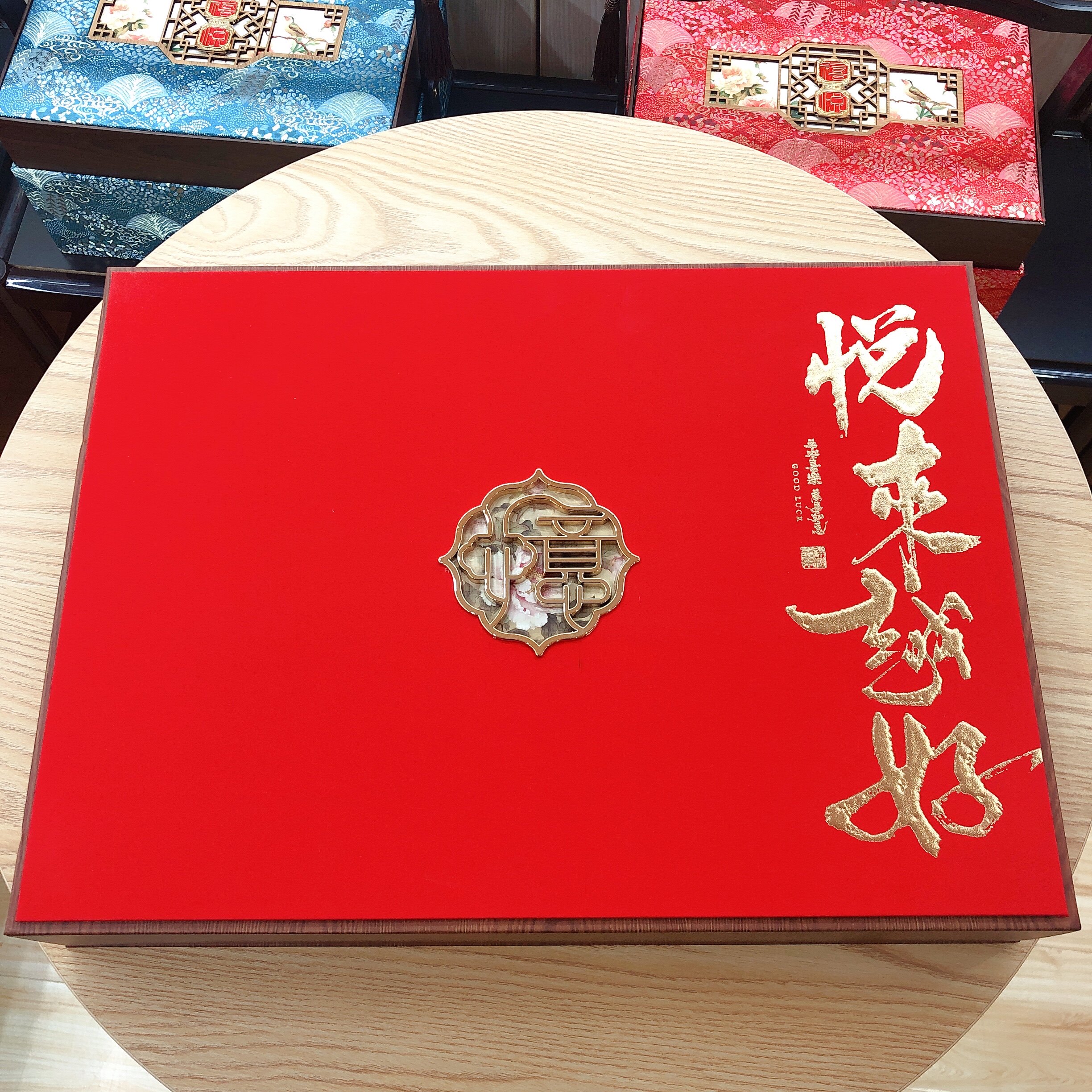 新款中秋月饼礼盒空盒6粒8粒书本盒悦来越好月饼盒包装盒无饼空盒