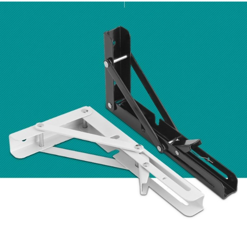 可折叠三角架墙上置物架隔板活动伸缩托架层板支撑直角支架