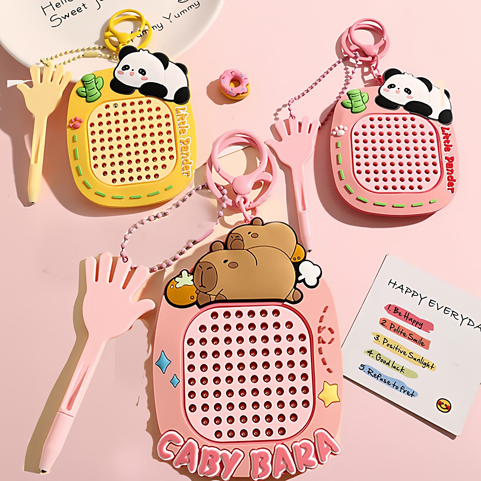 卡皮巴拉熊猫磁吸钢珠贴片画板木鱼小马宝莉配件儿童玩具背包挂件,家居饰品,装饰摆件,淘宝优惠券,粉丝福利购,淘宝优惠卷