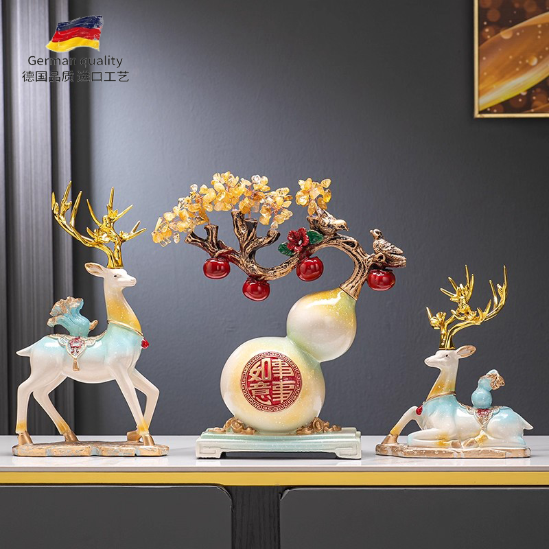 事事如意葫芦招财摆件新中式乔迁结婚礼物轻奢高档客厅酒柜装饰品,家居饰品,桌面摆件,淘宝优惠券,粉丝福利购,淘宝优惠卷