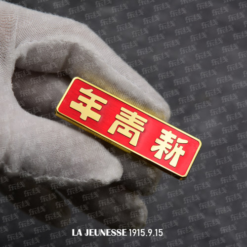 觉醒年代陈独秀李大钊胡适之新青年杂志党务优秀党章徽章