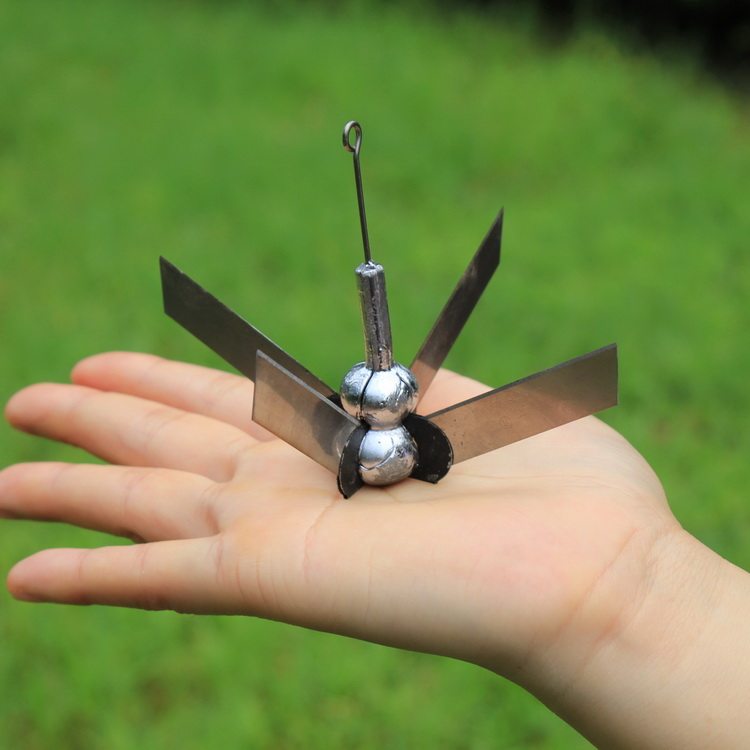 可折叠4个刀片水草刀野钓钓鱼割草刀便携水草刀锚钩铅捞拉草神器,户外/登山/野营/旅行用品,其他垂钓用品,淘宝优惠券,粉丝福利购,淘宝优惠卷