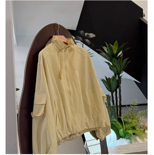 休闲百搭拼接外套2026新款 春季 立领夹克外套8037 芒果奶芙